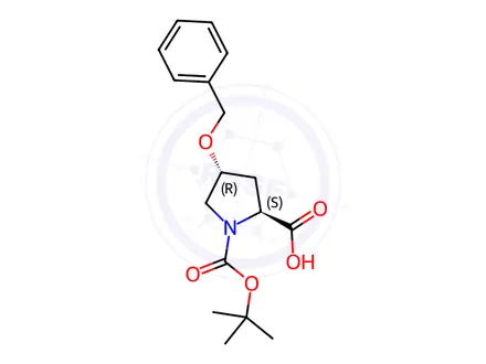 Chemical structure of Boc-Hyp(Bzl)-OH