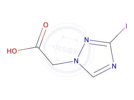 Chemical structure of 2-(3-Iodo-1H-1,2,4-triazol-1-yl)acetic acid