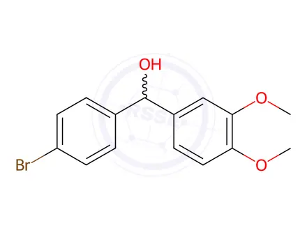 Chemical structure of (4-Bromophenyl)(3,4-dimethoxyphenyl)methanol