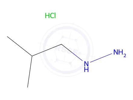 Chemical structure of 2-Methylpropylhydrazine Hydrochloride
