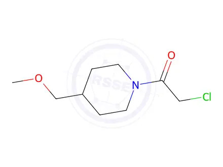 Chemical structure of 2-Chloro-1-(4-(methoxymethyl)piperidin-1-yl)ethan-1-one