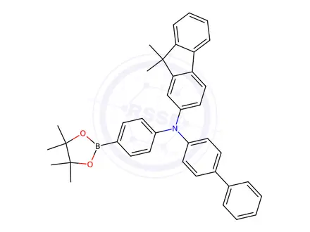 Chemical structure of 4-[N-[1,1'-biphenyl]-4-yl-N-9,9-diMethyl-9H-Fluoren-2-aMine]phenylboricacidpinacol ester
