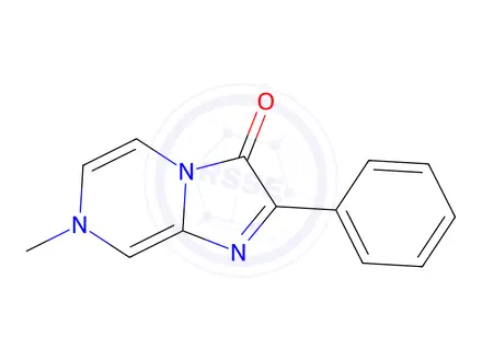 Chemical structure of 7-Methyl-2-phenylimidazo[1,2-a]pyrazin-3(7H)-one