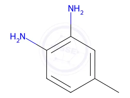 Chemical structure of 3,4-Diaminotoluene