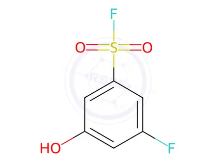 Chemical structure of 3-fluoro-5-hydroxybenzene-1-sulfonyl fluoride