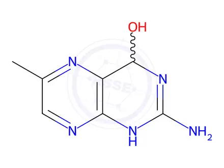 Chemical structure of 4-Pteridinol,2-amino-1,4-dihydro-6-methyl-(9CI)