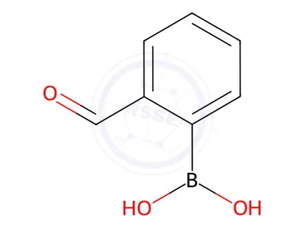 Chemical structure of 2-Formylphenylboronic acid