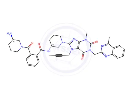 Chemical structure of Linagliptin EP Impurity E