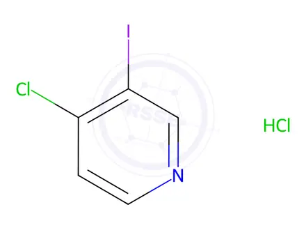 Chemical structure of 4-Chloro-3-iodopyridine hydrochloride