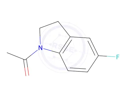Chemical structure of 1-(5-Fluoroindolin-1-yl)ethan-1-one