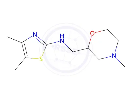 Chemical structure of 4,5-Dimethyl-N-((4-methylmorpholin-2-yl)methyl)thiazol-2-amine