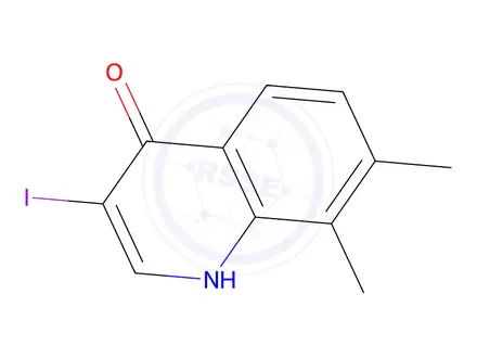 Chemical structure of 3-Iodo-7,8-dimethylquinolin-4(1H)-one