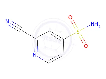 Chemical structure of 2-Cyanopyridine-4-sulfonamide