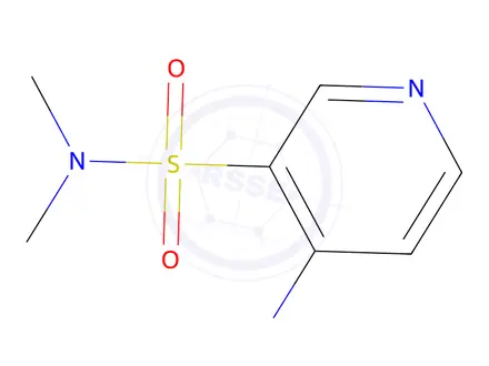 Chemical structure of N,N-dimethyl-4-(methylamino)pyridine-3-sulfonamide