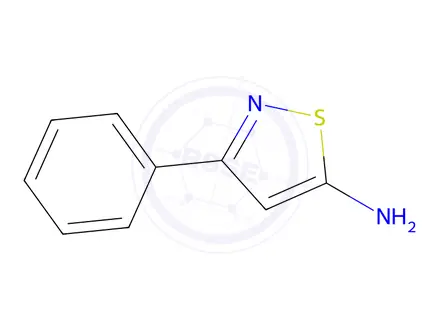 Chemical structure of 3-phenylisothiazol-5-amine