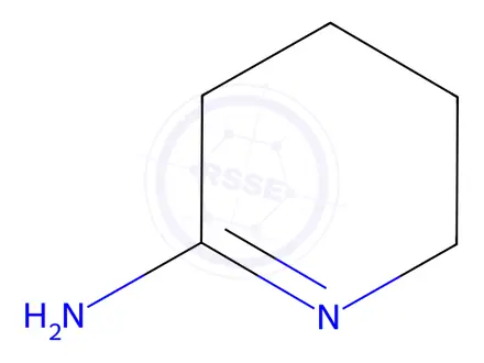 Chemical structure of 3,4,5,6-tetrahydropyridin-2-amine