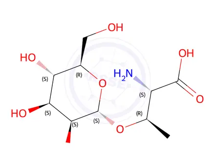 Chemical structure of O-α-D-mannopyranosyl-L-threonine