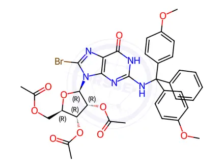 Chemical structure of Triacetate