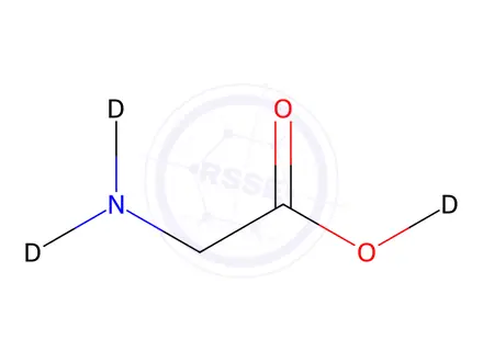 Chemical structure of Glycine-N,N,O-d3