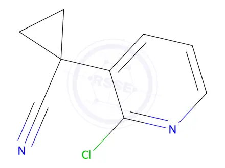 Chemical structure of 1-(2-Chloropyridin-3-yl)cyclopropane-1-carbonitrile