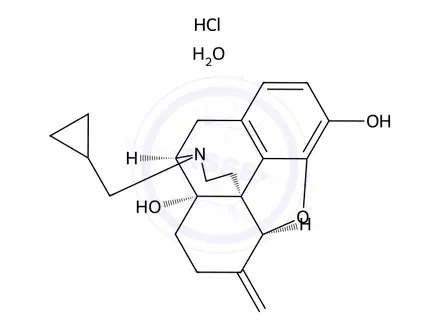 Chemical structure of Nalmefene hydrochloride monohydrate