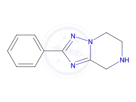 Chemical structure of 2-Phenyl-5,6,7,8-tetrahydro-[1,2,4]triazolo[1,5-a]pyrazine