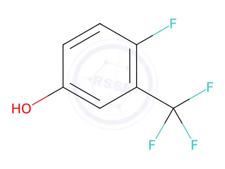 Chemical structure of 4-Fluoro-3-trifluoromethylphenol