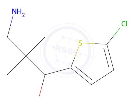 Chemical structure of 3-Amino-1-(5-chlorothiophen-2-yl)-2,2-dimethylpropan-1-ol
