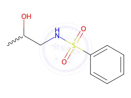 Chemical structure of N-(2-Hydroxypropyl)benzenesulfonamide