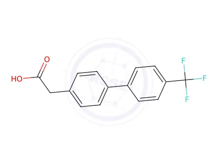 Chemical structure of 3-[4-(Trifluoromethyl)phenyl]phenylacetic acid
