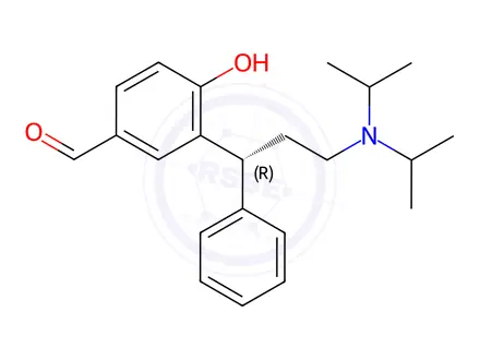 Chemical structure of Fesoterodine Aldehyde Impurity