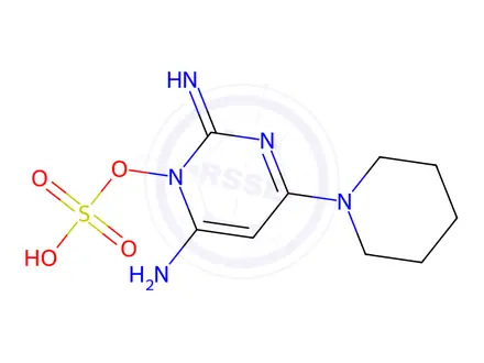 Chemical structure of Minoxidil Sulfate
