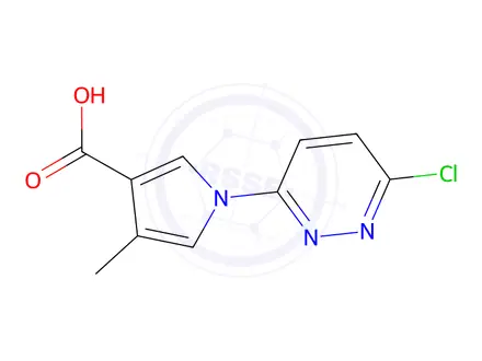 Chemical structure of 1-(6-Chloropyridazin-3-yl)-4-methyl-1H-pyrrole-3-carboxylic acid