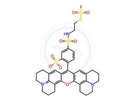 Chemical structure of Texas Red®-2-sulfonamidoethyl methanethiosulfonate