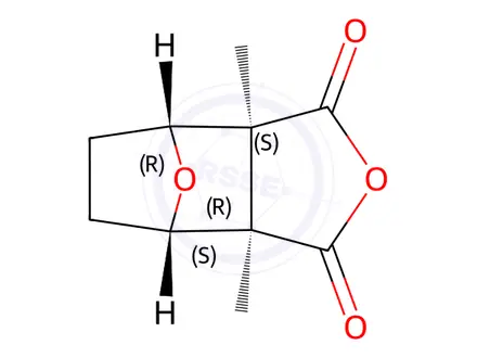 Chemical structure of Cantharidin