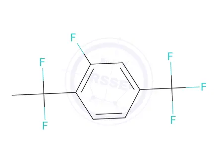 Chemical structure of 1-(1,1-Difluoroethyl)-2-fluoro-4-(trifluoromethyl)benzene