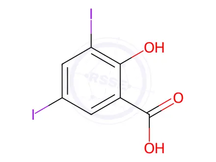 Chemical structure of Closantel Impurity 1 (Closantel Sodium Dihydrate EP Impurity A)