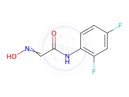 Chemical structure of Acetamide, N-(2,4-difluorophenyl)-2-(hydroxyimino)-