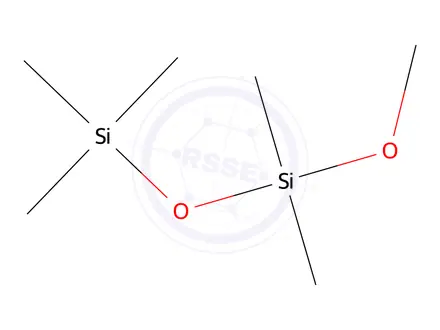 Chemical structure of Disiloxane, methoxypentamethyl-