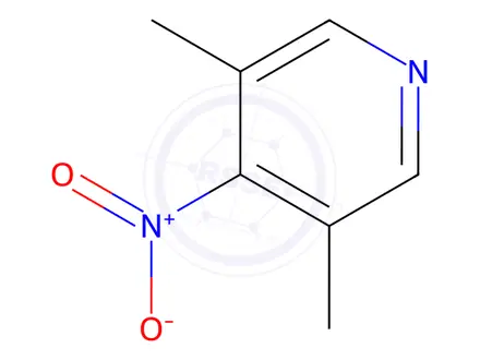 Chemical structure of 3,5-Dimethyl-4-Nitropyridine