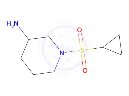 Chemical structure of 1-(Cyclopropylsulfonyl)piperidin-3-amine