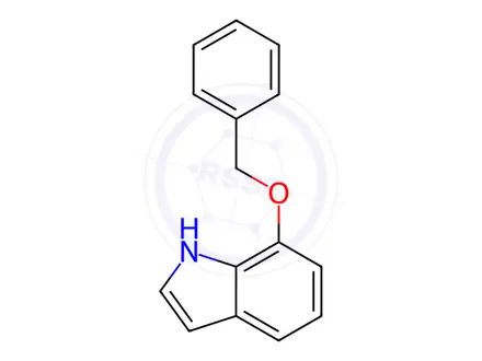 Chemical structure of 7-Benzyloxyindole