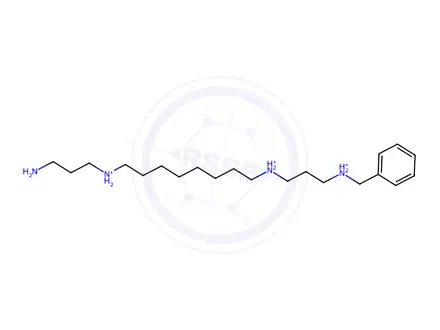 Chemical structure of N1-(3-Aminopropyl)-N8-(3-(benzylammonio)propyl)octane-1,8-diaminium