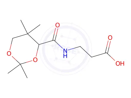 Chemical structure of 3-(2,2,5,5-Tetramethyl-1,3-dioxane-4-carboxamido)propanoic Acid