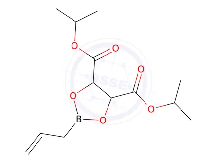 Chemical structure of Diisopropyl 2-allyl-1,3,2-dioxaborolane-4,5-dicarboxylate