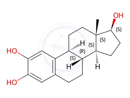 Chemical structure of 2-Hydroxy-17b-estradiol