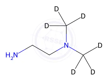 Chemical structure of N,N-Dimethylethanediamine-d6
