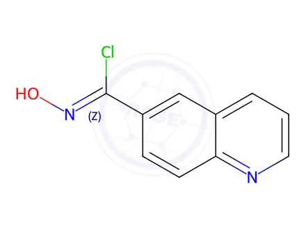Chemical structure of N-hydroxyquinoline-6-carbimidoyl chloride