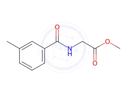 Chemical structure of Glycine, N-(3-methylbenzoyl)-, methyl ester