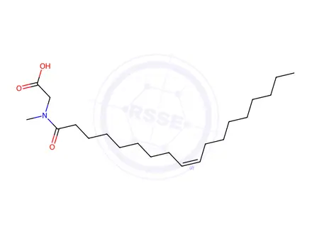 Chemical structure of 9-octadecenyl (Z)-N-methylaminoacetate